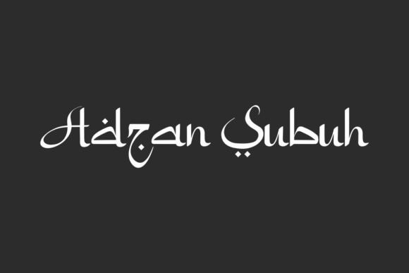 Adzan Subuh Font: A Display Typeface That Bridges Arabic Grace and Latin Clarity