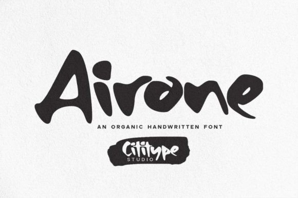 Airone: Organic Hand-Drawn Script Font for Editorial Design
