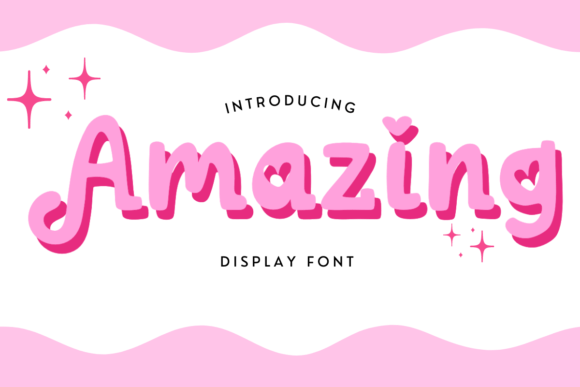 Amazing Font: A Cute & Adorable Display Typeface for Makers