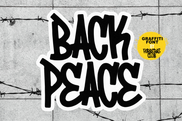Back Peace Display Font for Bold Digital Branding