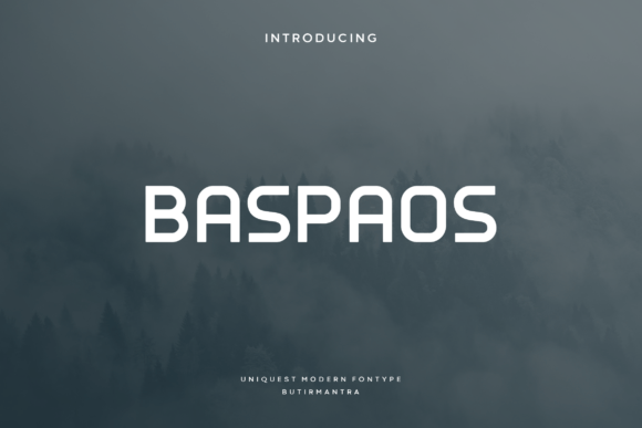 Baspaos: A Modern Display Font for Elegant Branding