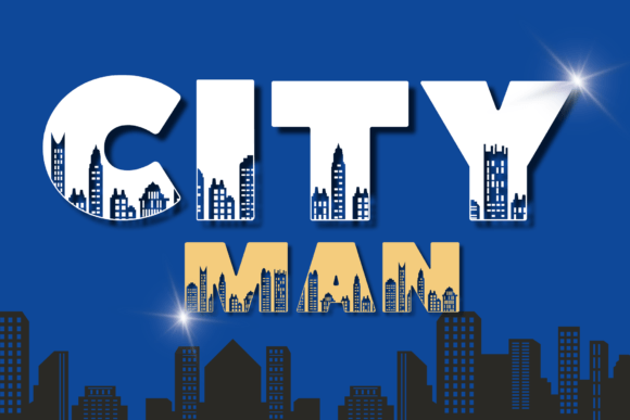 City Man Font: A Playful Display Typeface for Lighthearted Editorial Design