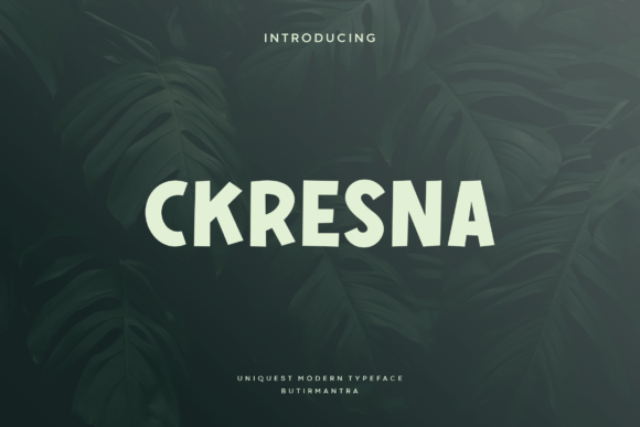 Ckresna Font for Professional Branding & Logo Design