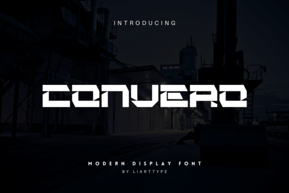 Convero: A Futuristic Display Font for Tech-Forward Campaigns