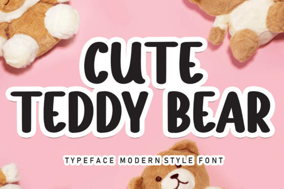 Cute Teddy Bear Font for Warm, Inviting Editorial Design