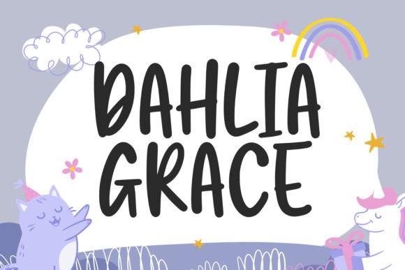 Dahlia Grace Handwritten Display Font for Makers