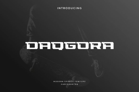Daqgora: A Modern Sports-Themed Display Font for Editorial Impact
