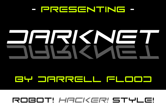 Darknet: A Futuristic Display Font for Sci-Fi Branding