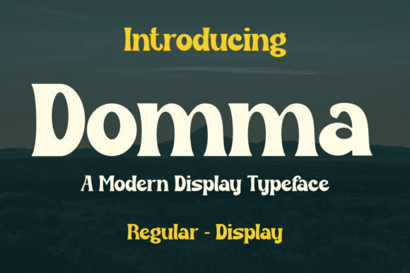 Domma Font: Bold Display Typeface for Digital Branding