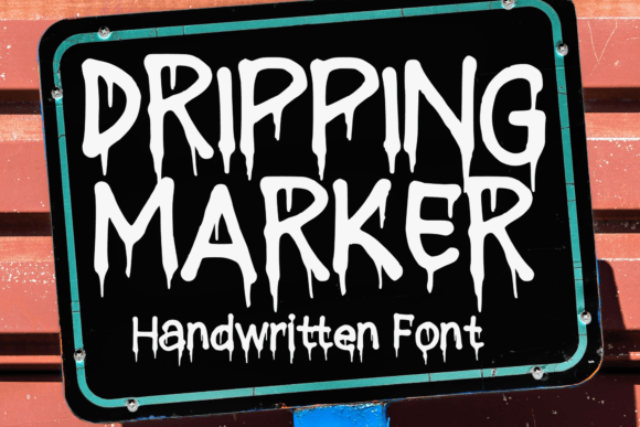 Dripping Marker: A Painted-Style Display Font for Editorial Impact