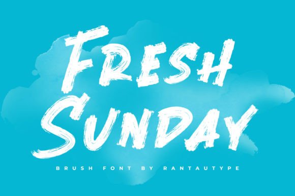 Fresh Sunday: A Vibrant Brush Handwritten Display Font for Campaigns