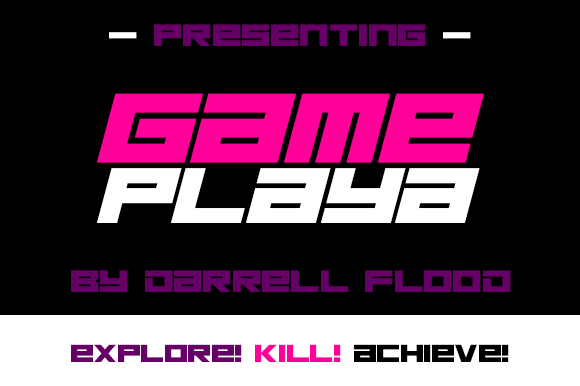 Game Playa: A Futuristic Display Font for Bold Tech Identity