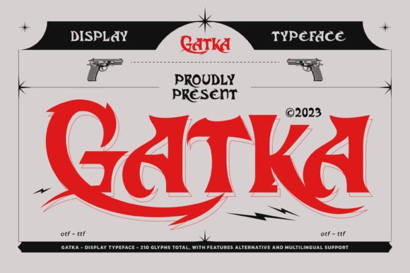 Gatka Display Font for Bold Campaign Visuals