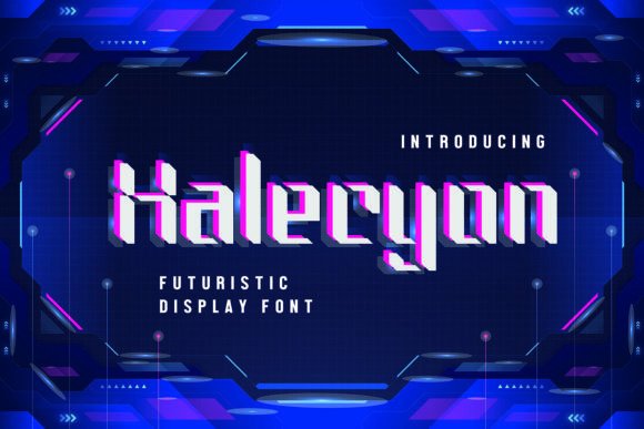 Halecyon: A Futuristic Display Font for Modern Web Design