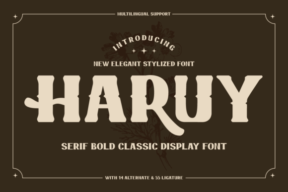 Haruy: A Modern Display Font for Editorial Design