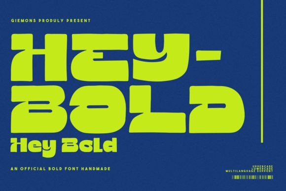 Hey Bold Display Font for Handmade Sellers