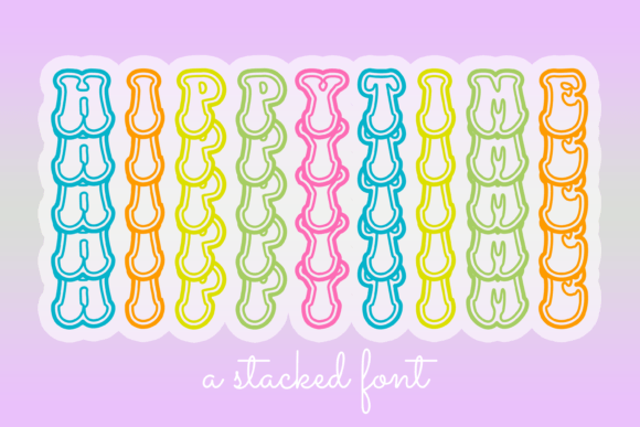 Hippy Time Display Font for Creative Branding