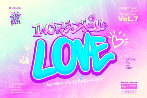 Incredible Love Display Font for Bold Brand Campaigns