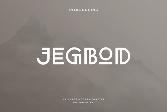 Jegbod Display Font for Handmade Branding & Creative Projects
