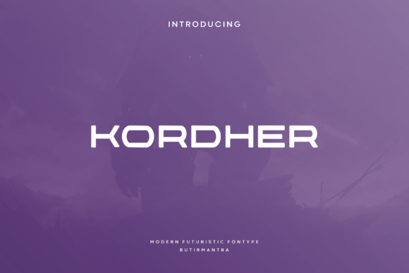 Kordher Display Font for Modern Brand Identity