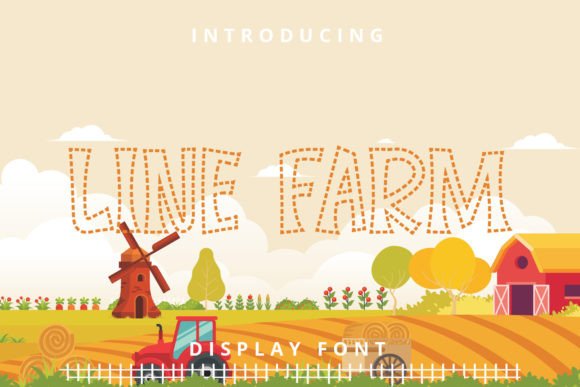 Line Farm: A Friendly Display Font for Small Business Branding
