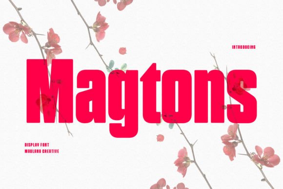 Magtons Font: Vintage Elegance for Handmade Labels & Printables