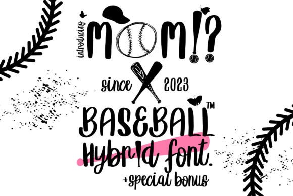 Mom X Baseball: A Bold Display Font for Scroll-Stopping Brand Content