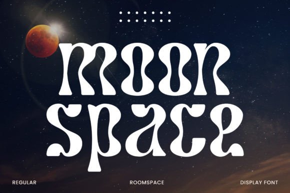 Moon Space: A Display Font with Wave-Like Elegance for Digital Brands