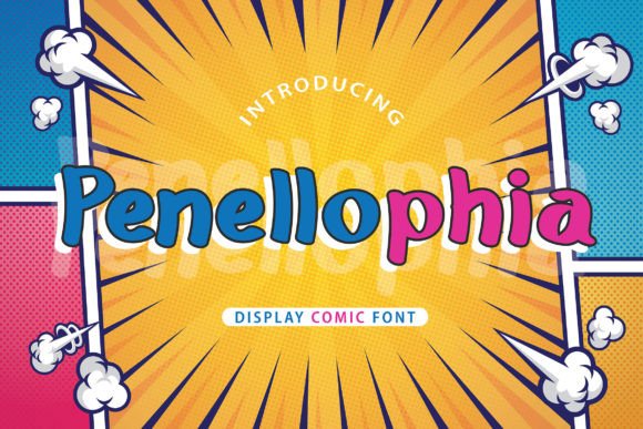 Penellophia: A Playful Comic Display Font for Campaign Graphics
