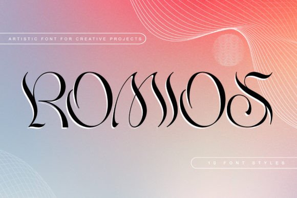 Romios: A Wavy Display Font for Fluid Brand Campaigns