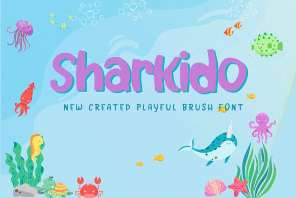 Sharkido Font: A Playful Display Font for Sweet, Cheerful Branding