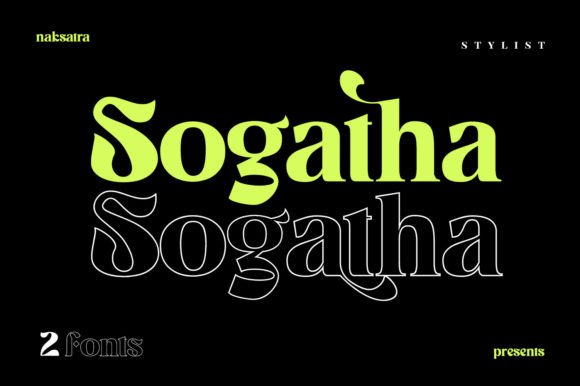 Sogatha: A Display Font Duo Rooted in Javanese Kawi Script