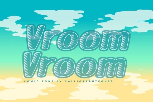 Vroom Vroom Font: A Speed-Racing Display Font for Bold Brand Moments