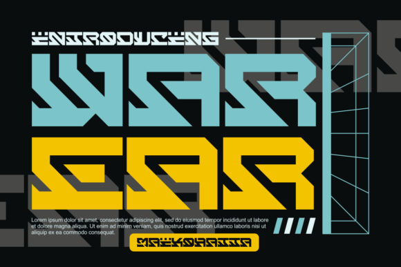 War Ear: A Bold Display Font for Modern Digital Branding
